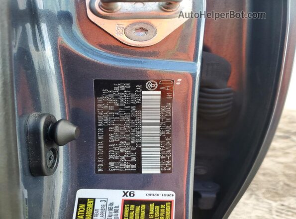2T1BURHE9GC699355 2016 TOYOTA COROLLA Charcoal 