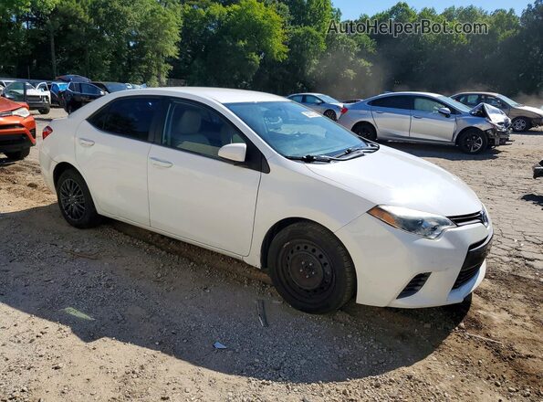 2T1BURHE9GC736095 2016 TOYOTA COROLLA White Delantero derecho