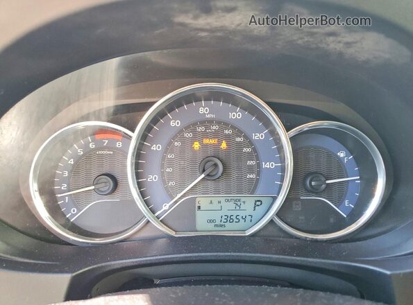 2T1BURHE9GC736095 2016 TOYOTA COROLLA White Vista del cuadro de instrumentos