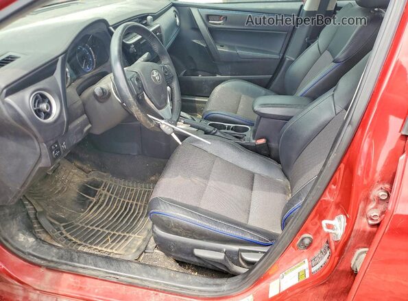2T1BURHE9HC830012 2017 TOYOTA COROLLA Red წინა სალონის ხედი