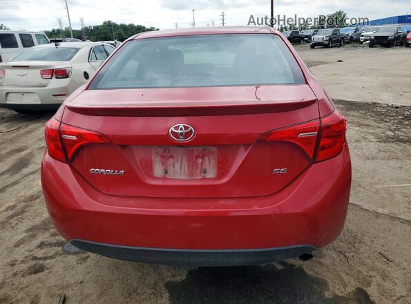2T1BURHE9HC830012 2017 TOYOTA COROLLA Red უკანა ხედი