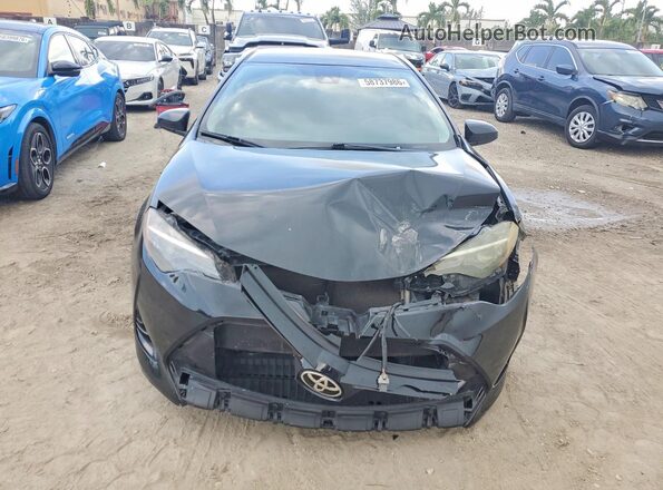 2T1BURHE9JC045186 2018 TOYOTA COROLLA Black Դիմացի տեսք