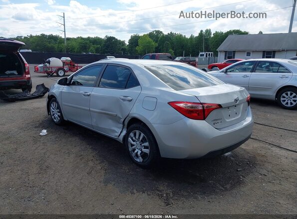 2T1BURHE9JC051151 2018 TOYOTA COROLLA Silver Задня ліва чверть