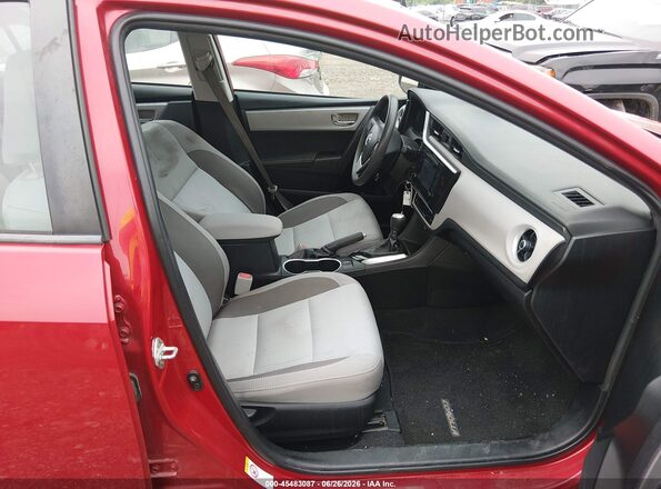 2T1BURHE9JC052946 2018 TOYOTA COROLLA Red Вид салону спереду