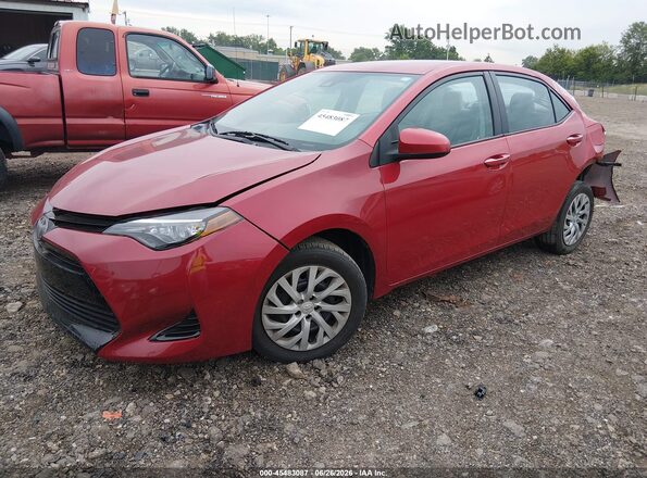 2T1BURHE9JC052946 2018 TOYOTA COROLLA Red Передня ліва чверть