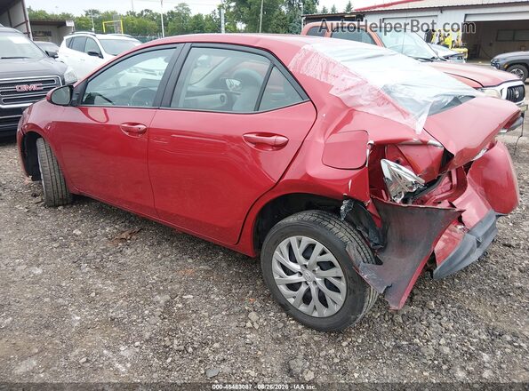 2T1BURHE9JC052946 2018 TOYOTA COROLLA Red Задня ліва чверть