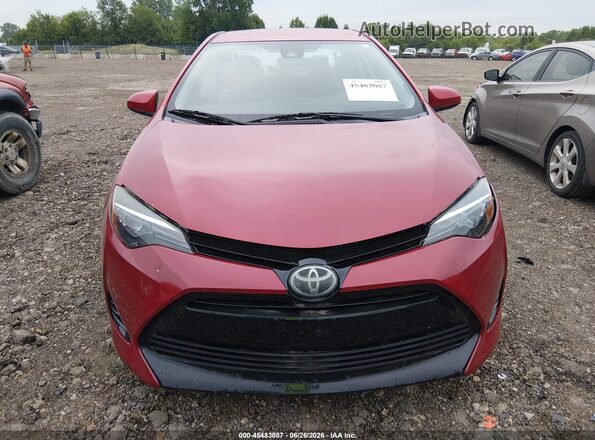 2T1BURHE9JC052946 2018 TOYOTA COROLLA Red Вид щитка приладів