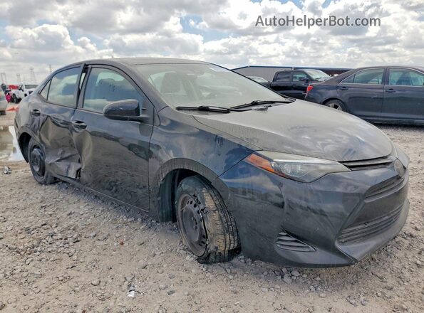 2T1BURHE9JC073313 2018 TOYOTA COROLLA Черный Передняя правая четверть