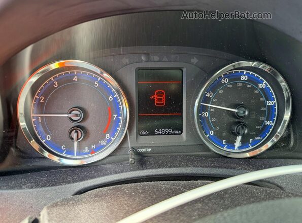 2T1BURHE9KC155835 2019 TOYOTA COROLLA Gray Instrument cluster view
