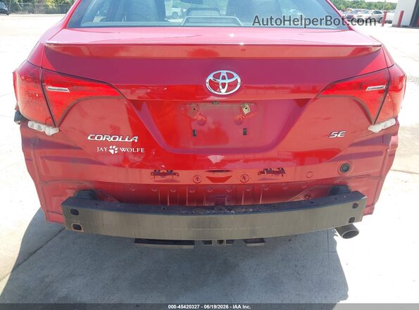 2T1BURHE9KC157438 2019 TOYOTA COROLLA Red Vista frontal
