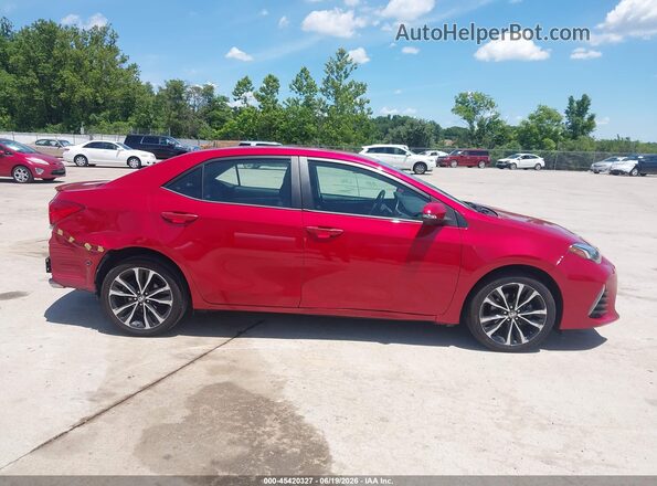 2T1BURHE9KC157438 2019 TOYOTA COROLLA Red Vista interior trasera