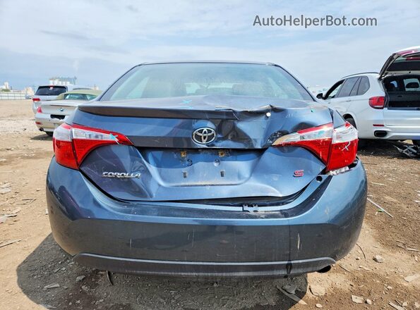 2T1BURHEXGC527772 2016 TOYOTA COROLLA Blue უკანა ხედი