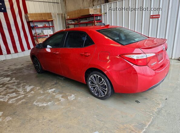 2T1BURHEXGC543163 2016 TOYOTA COROLLA Red Задня ліва чверть