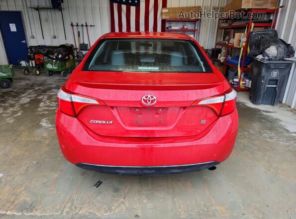 2T1BURHEXGC543163 2016 TOYOTA COROLLA Red Вид ззаду