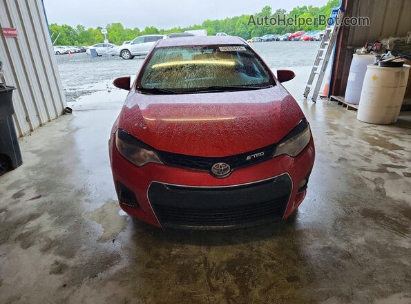 2T1BURHEXGC543163 2016 TOYOTA COROLLA Red Вид спереду