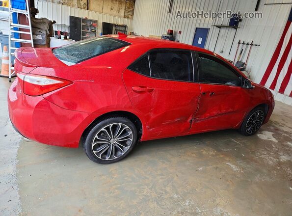 2T1BURHEXGC543163 2016 TOYOTA COROLLA Red Задня права чверть