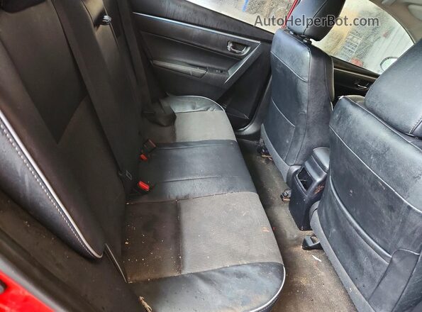 2T1BURHEXGC543163 2016 TOYOTA COROLLA Red Вид задніх сидінь