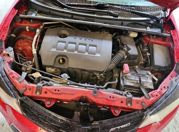 2T1BURHEXGC543163 2016 TOYOTA COROLLA Red Вид задньої частини салону