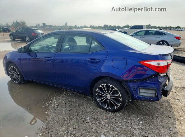 2T1BURHEXGC577443 2016 TOYOTA COROLLA Blue Rear left