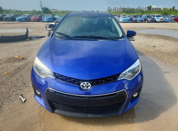 2T1BURHEXGC577443 2016 TOYOTA COROLLA Blue Front view
