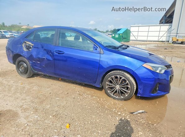 2T1BURHEXGC577443 2016 TOYOTA COROLLA Blue Front right
