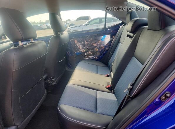 2T1BURHEXGC577443 2016 TOYOTA COROLLA Blue Rear seats view