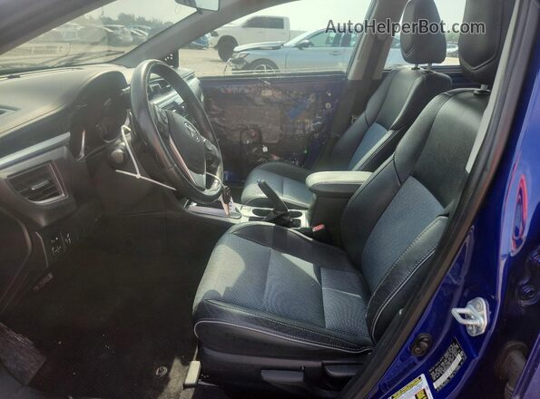 2T1BURHEXGC577443 2016 TOYOTA COROLLA Blue Front interior view