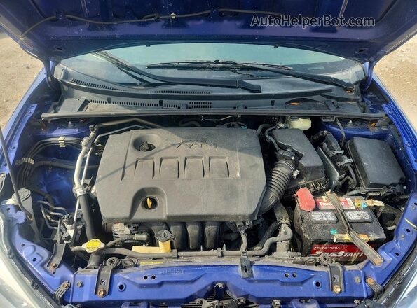 2T1BURHEXGC577443 2016 TOYOTA COROLLA Blue Rear interior view