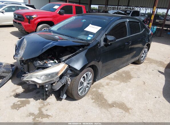 2T1BURHEXGC631890 2016 TOYOTA COROLLA Black Vista tres cuartos delantera izquierda