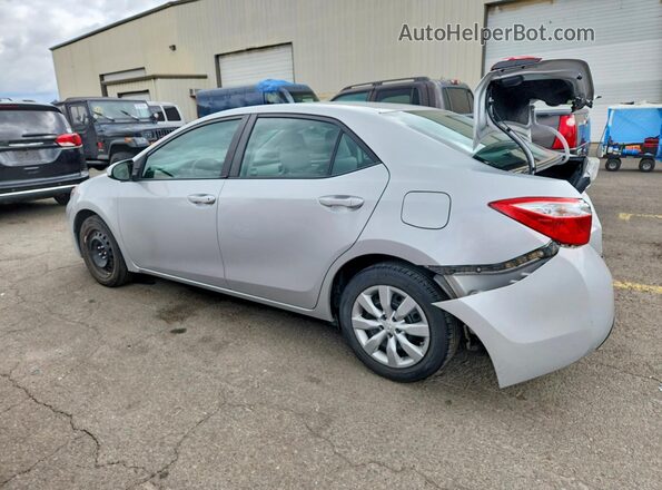 2T1BURHEXGC686534 2016 TOYOTA COROLLA Silver უკანა მარცხენა