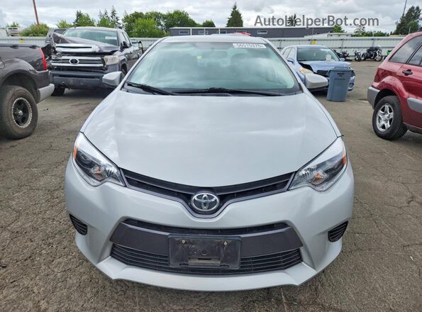 2T1BURHEXGC686534 2016 TOYOTA COROLLA Silver წინა ხედი
