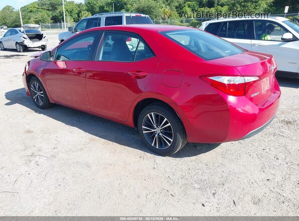 2T1BURHEXGC686789 2016 TOYOTA COROLLA Burgundy 