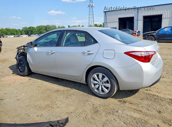2T1BURHEXGC714154 2016 TOYOTA COROLLA Серебряный Задняя левая четверть