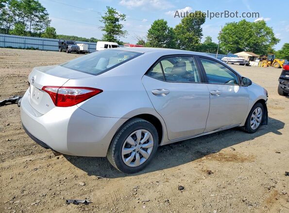 2T1BURHEXGC714154 2016 TOYOTA COROLLA Серебряный Задняя правая четверть