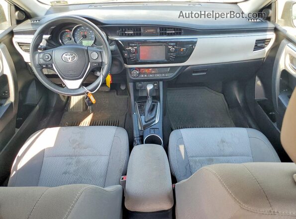 2T1BURHEXGC714154 2016 TOYOTA COROLLA Серебряный Вид панели приборов