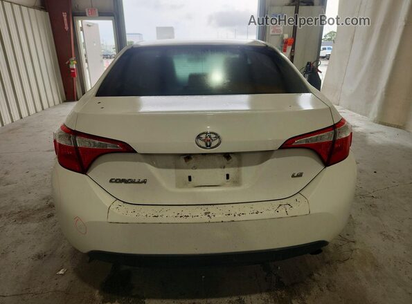 2T1BURHEXGC726062 2016 TOYOTA COROLLA White უკანა ხედი