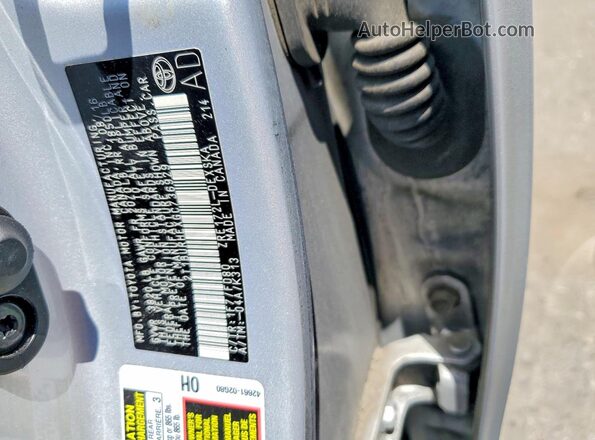 2T1BURHEXGC736929 2016 TOYOTA COROLLA Silver Vista de la etiqueta del VIN