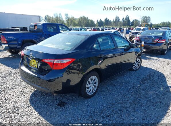 2T1BURHEXHC800582 2017 TOYOTA COROLLA Black Задня права чверть