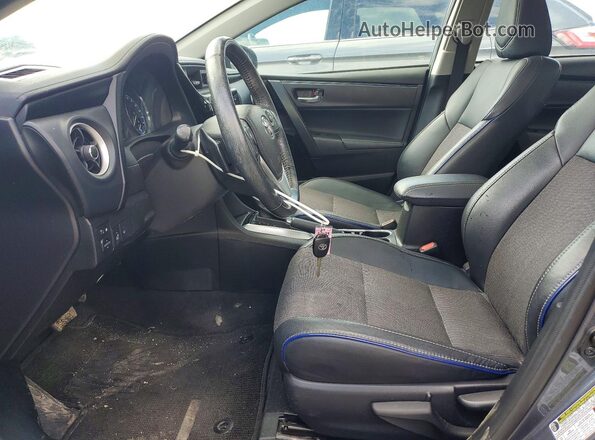 2T1BURHEXHC813283 2017 TOYOTA COROLLA Gray Widok wnętrza z przodu