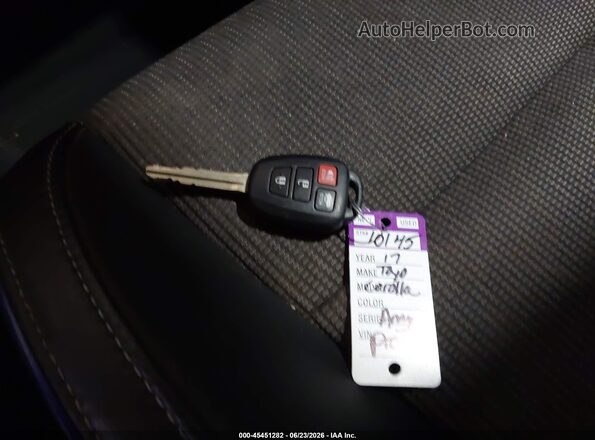 2T1BURHEXHC827443 2017 TOYOTA COROLLA Burgundy Widok deski rozdzielczej