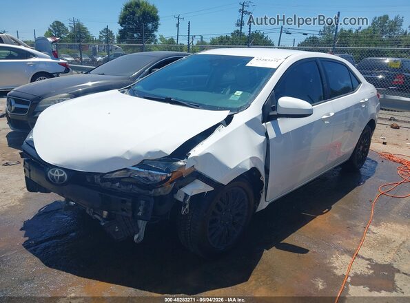 2T1BURHEXHC843867 2017 TOYOTA COROLLA White Առջևի ձախ երեք քառորդ տեսարան