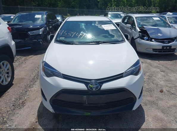 2T1BURHEXHC864993 2017 TOYOTA COROLLA White ხელსაწყოთა პანელის ხედი