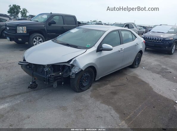 2T1BURHEXHC903338 2017 TOYOTA COROLLA Silver Առջևի ձախ երեք քառորդ տեսարան