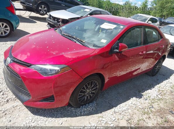 2T1BURHEXHC913660 2017 TOYOTA COROLLA Red წინა მარცხენა ხედი სამი მეოთხედიდან