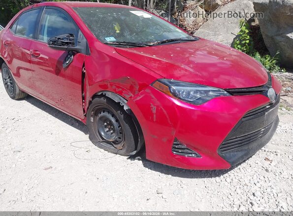 2T1BURHEXHC913660 2017 TOYOTA COROLLA Red წინა ხედი