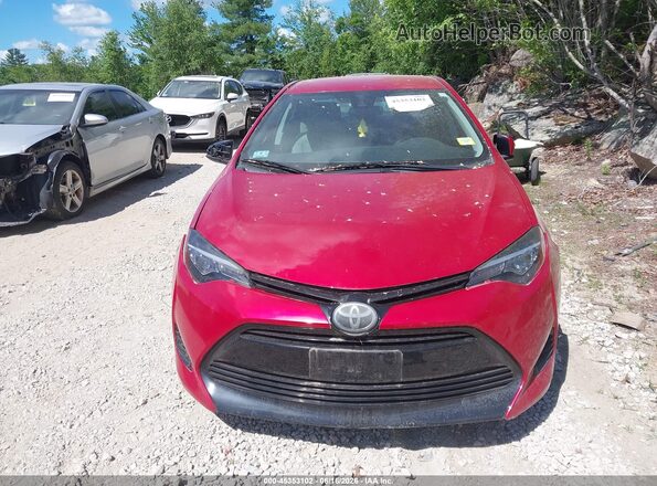 2T1BURHEXHC913660 2017 TOYOTA COROLLA Red უკანა სალონის ხედი