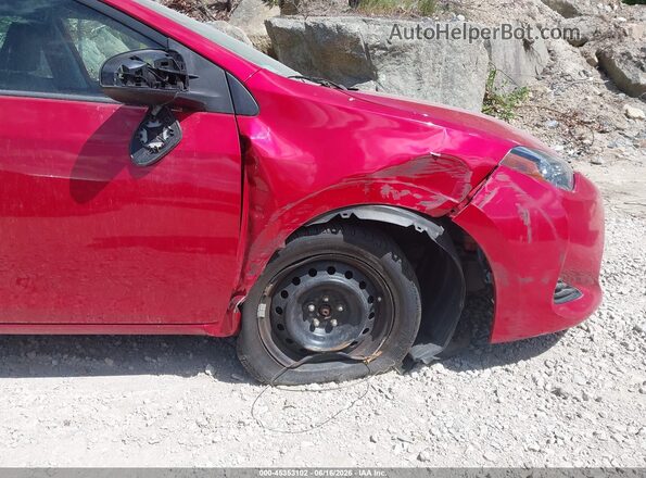 2T1BURHEXHC913660 2017 TOYOTA COROLLA Red ხელსაწყოთა პანელის ხედი