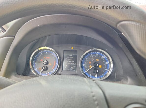 2T1BURHEXJC024105 2018 TOYOTA COROLLA Red Instrument cluster view
