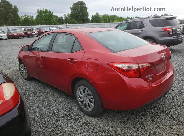 2T1BURHEXJC024105 2018 TOYOTA COROLLA Red Rear left