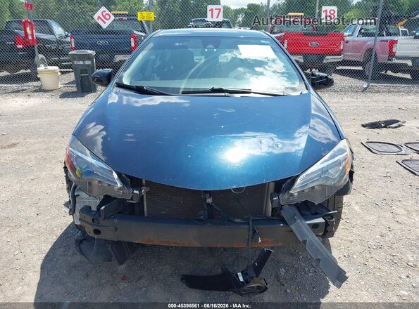 2T1BURHEXJC051501 2018 TOYOTA COROLLA Blue Instrument cluster view